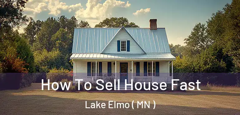  How To Sell House Fast Lake Elmo ( MN )