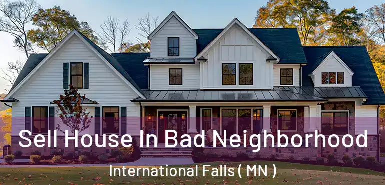  Sell House In Bad Neighborhood International Falls ( MN )