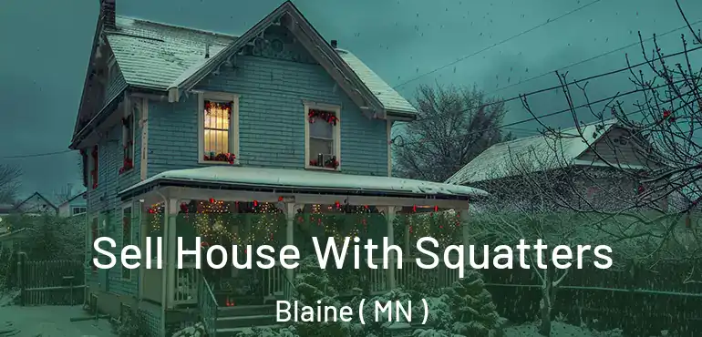  Sell House With Squatters Blaine ( MN )