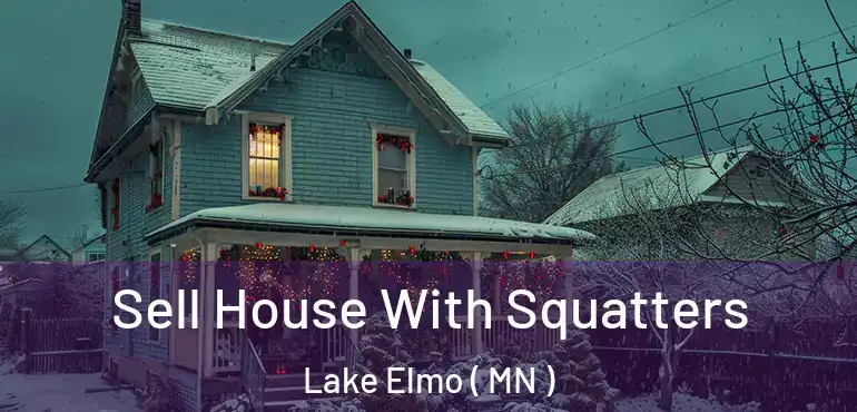  Sell House With Squatters Lake Elmo ( MN )